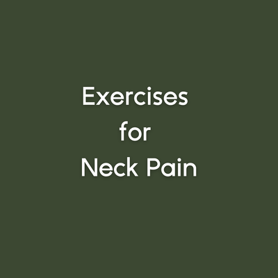 exercises for neck pain
